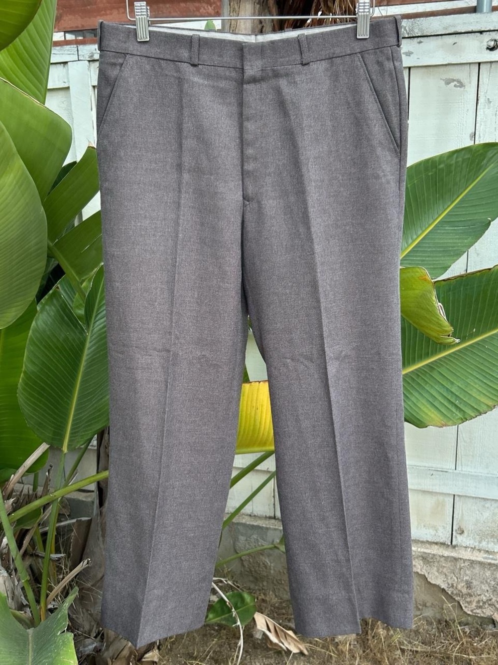 Vintage 80s Jonathan Bryan Dress Pants 33x26 Gray Tailored